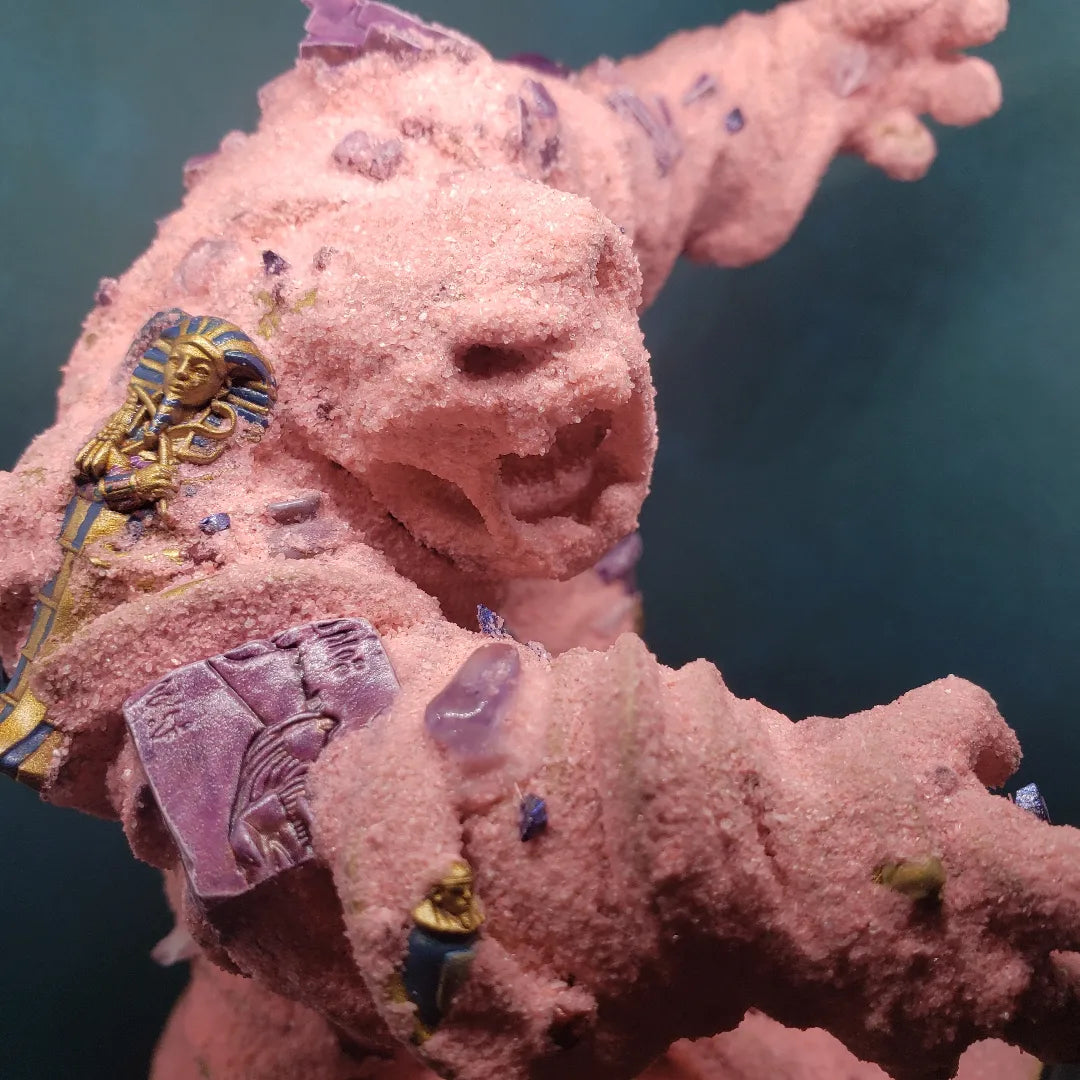 Red desert sand golem